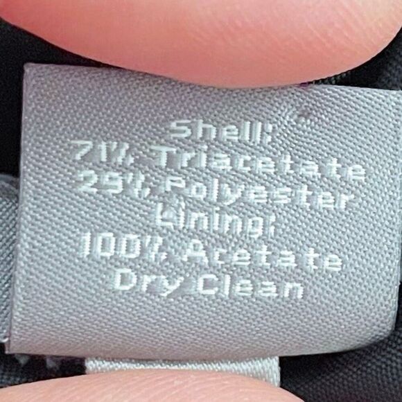 Ann Taylor V-Neck Sheath Dress Sleeveless 6 Black - Picture 5 of 6